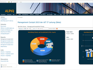 Management-Dashboard, Umsetzung mit Sharepoint